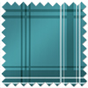 Montrose (Blackout), Tartan Teal - Roller Blind